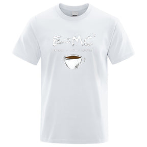 EnergyMilk Coffee Printing Men Tshirt Casual Breathable Tsh