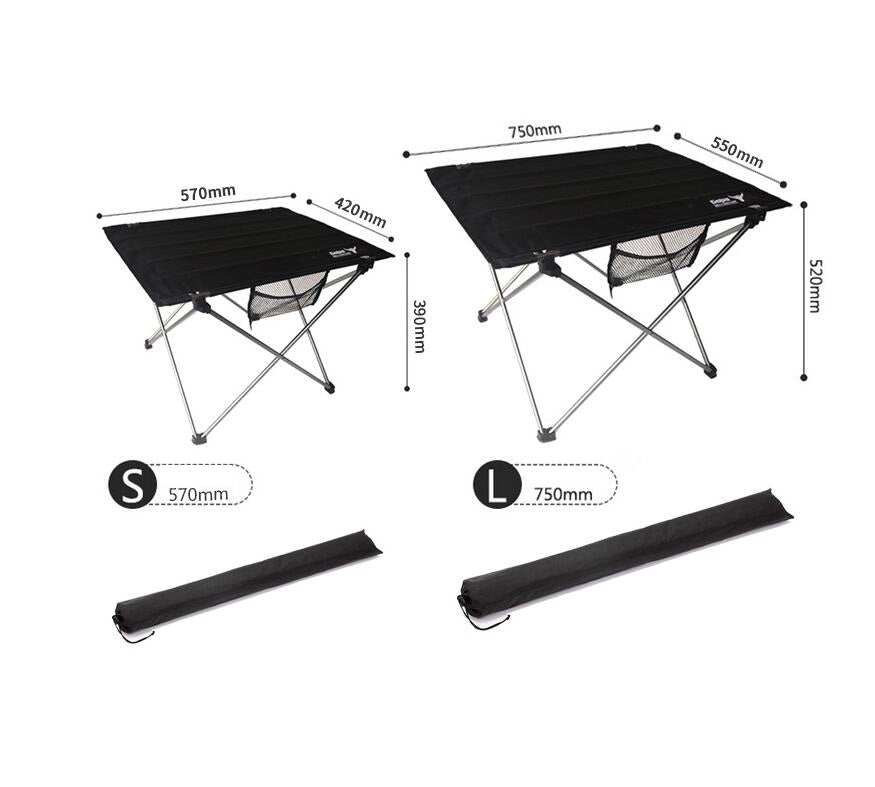 Outdoor camping small folding table aviation light aluminum alloy portable picnic table