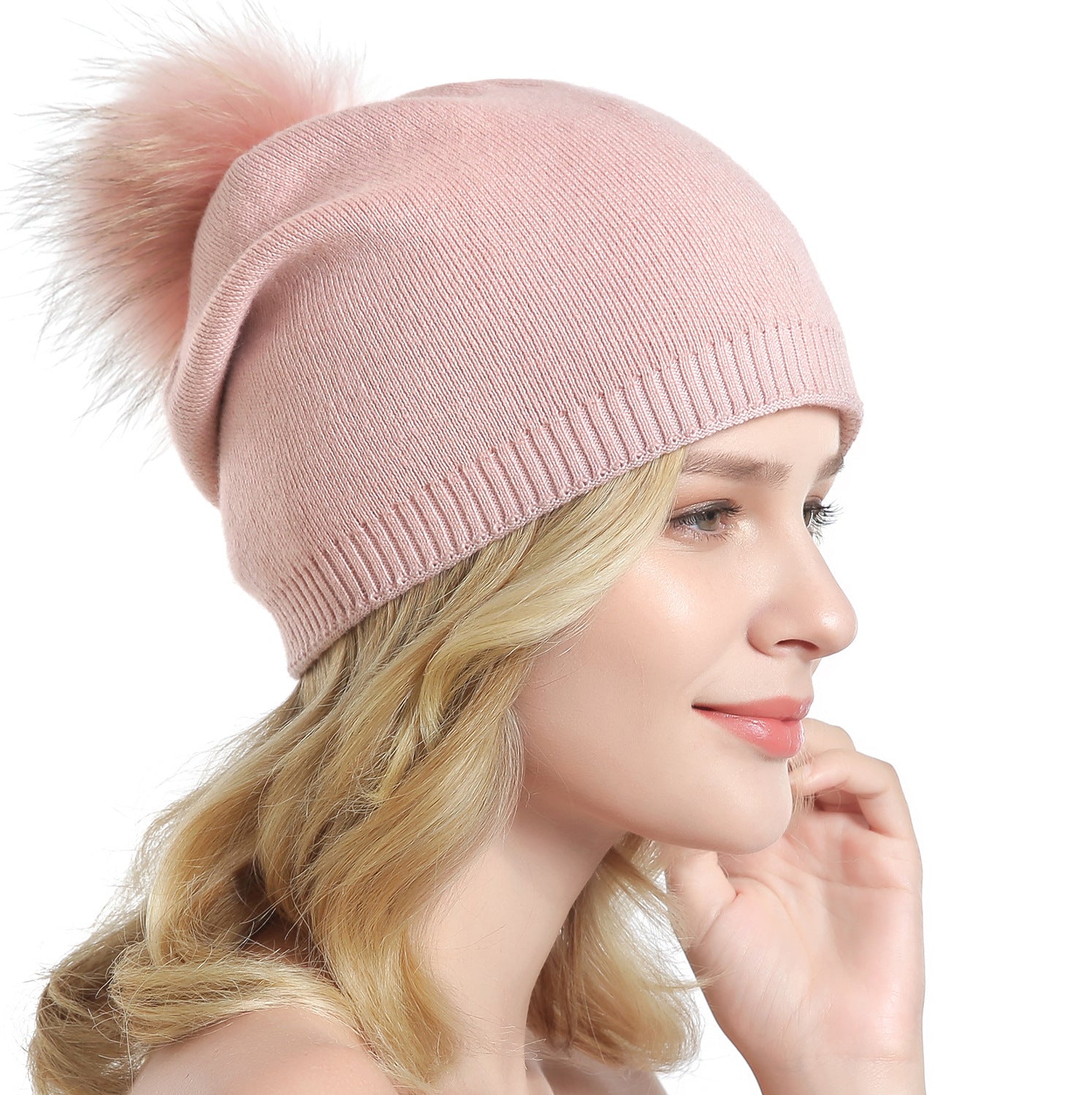 Fur Pompom Hats