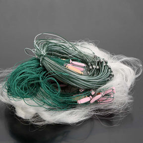 White Green Monofilament Gill Fishing Net