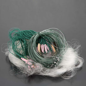 White Green Monofilament Gill Fishing Net