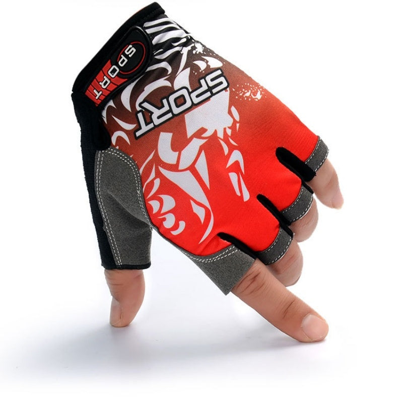 Ice silk Lycra Breathable Sunscreen Outdoor Riding Gloves