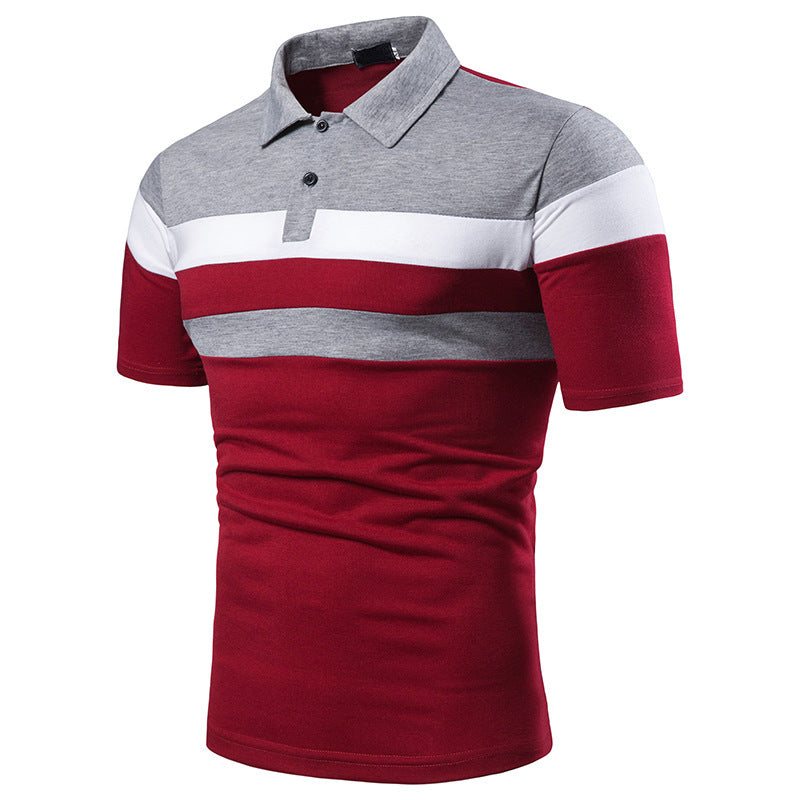 Breathable Square Neck Short-sleeved Polo Shirt