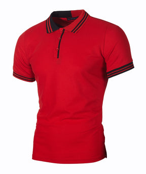 Breathable Square Neck Short-sleeved Polo Shirt