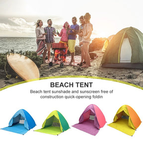 Sunscreen Shelter Tent Anti-UV Pop Up Beach Canopy Outdoor Camping Hiking Tent Travelling Easy Carrying Portable Parts