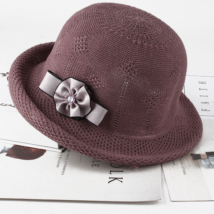 Women'S Hats Korean Version Of The Fashion Alice Along The Flower Knitted Women'S Hats Sun Hats