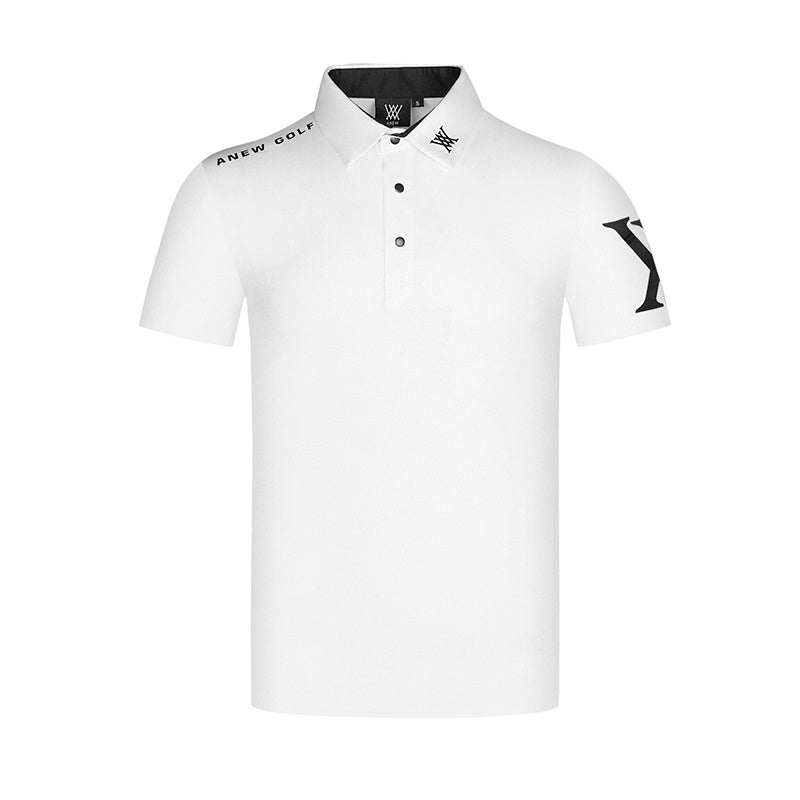 Golf Clothing Men's Summer Short-sleeved T-shirt Golf Sports Jersey Outdoor Sports Sunscreen Breathable Polo Shirt