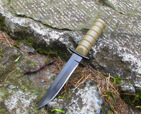 Stainless steel camping survival knife