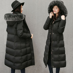 Long down jacket women