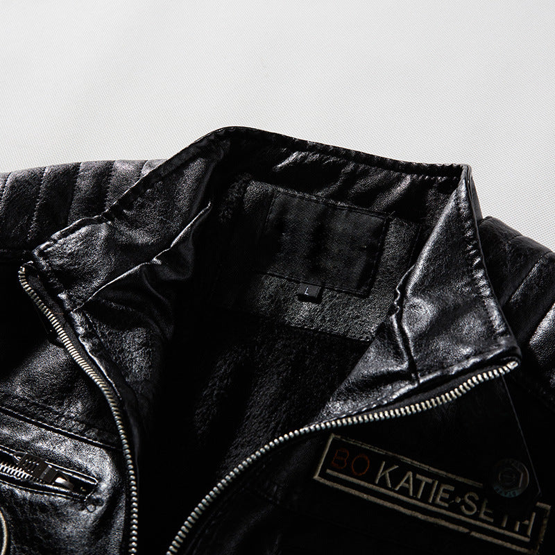 Men's PU leather jacket