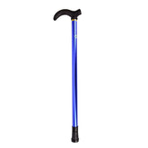 Telescopic Walking Stick Cane Hiking Rubber Tips 6 Grade Alpenstock for Elderly Aluminium Body Climbing Equipment