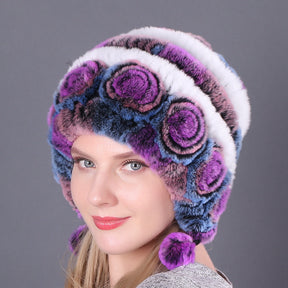 Warm And Thick Earmuffs Knitted Woolen Hats