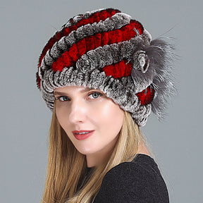 European And American Women's Fur Knitted Hats