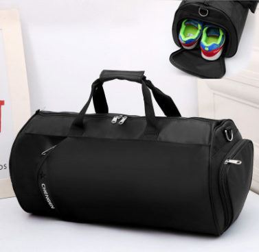 Fitness bag men's sports bag basketball training bag football bag portable travel bag cylinder bag shoulder bag waterproof