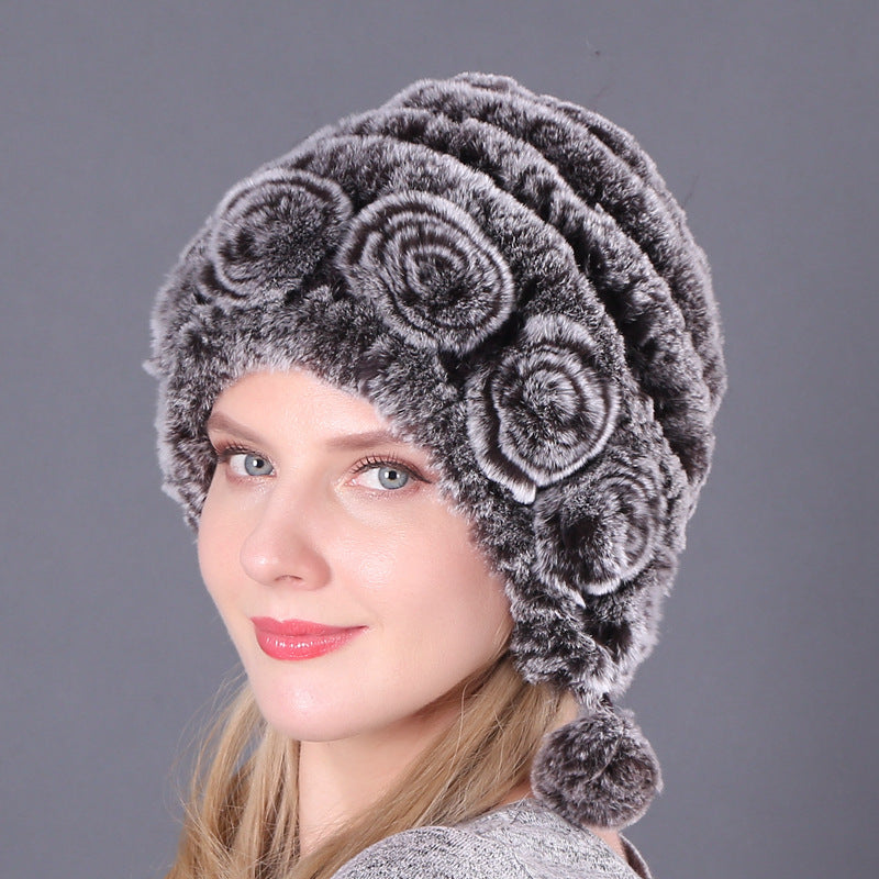 Warm And Thick Earmuffs Knitted Woolen Hats