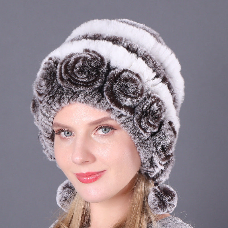 Warm And Thick Earmuffs Knitted Woolen Hats