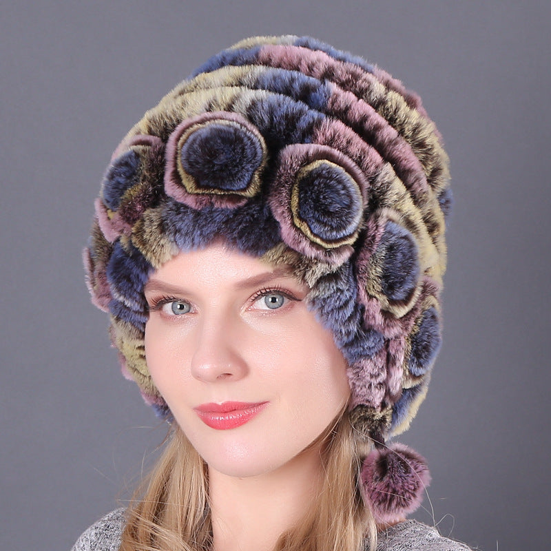 Warm And Thick Earmuffs Knitted Woolen Hats