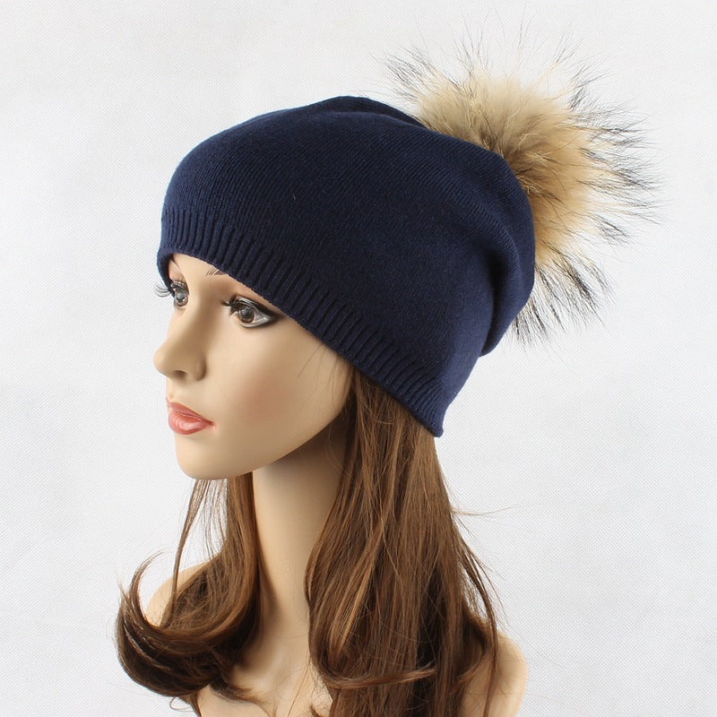 Fur Pompom Hats