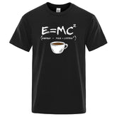 EnergyMilk Coffee Printing Men Tshirt Casual Breathable Tsh