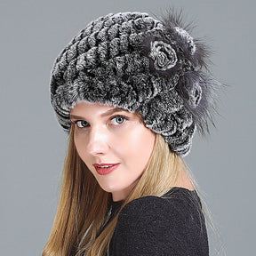 European And American Women's Fur Knitted Hats