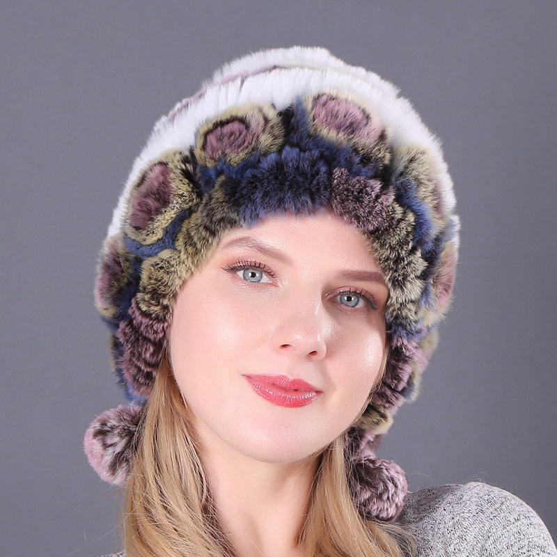 Warm And Thick Earmuffs Knitted Woolen Hats