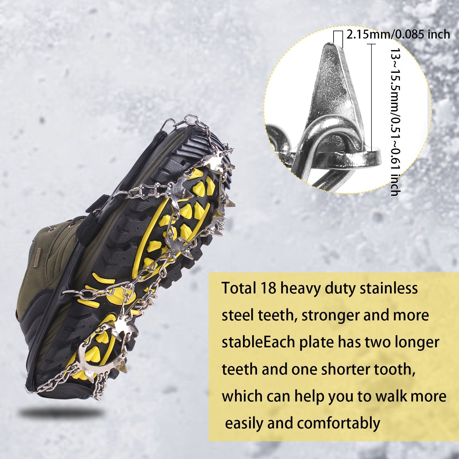 Snow Grips Crampons Ice Traction Cleats Microspikes