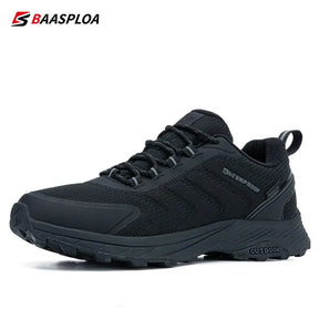 Baasploa Man Hiking Shoes Wear Resistant Sneakers Non Slip Camping Shoes Men Outdoor Sneaker Spring Autumn Waterproof Shoes