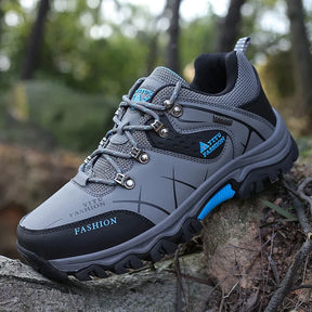 Shoes for Men 2023 New Men Sneakers Leather Waterproof Mountaineering Camping Hiking Shoes Thick Sole Comfortable Running Shoes