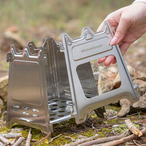 Collapsible Steel Camping Stove Flamet InnovaGoods