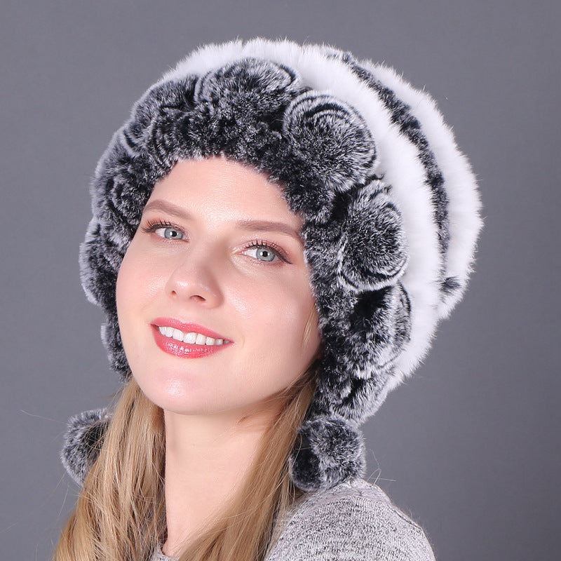 Warm And Thick Earmuffs Knitted Woolen Hats