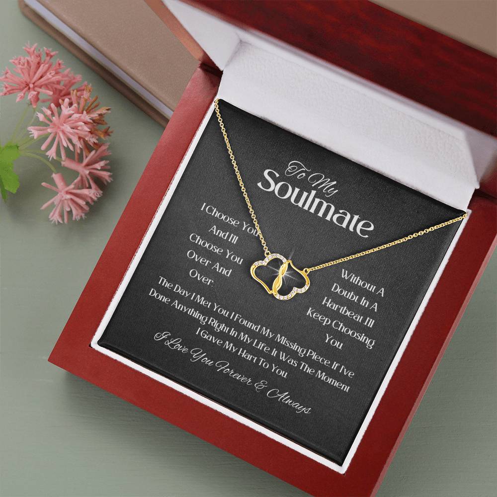 Everlasting, love necklace for your soulmate