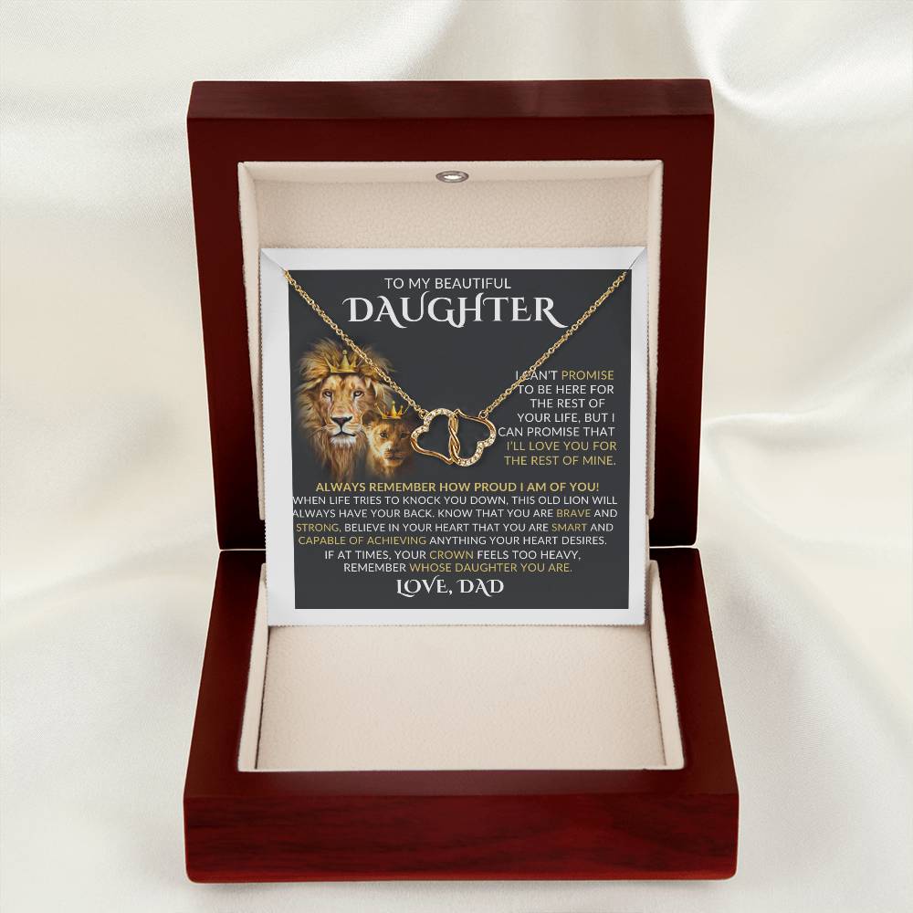 To my daughter, everlasting love necklace