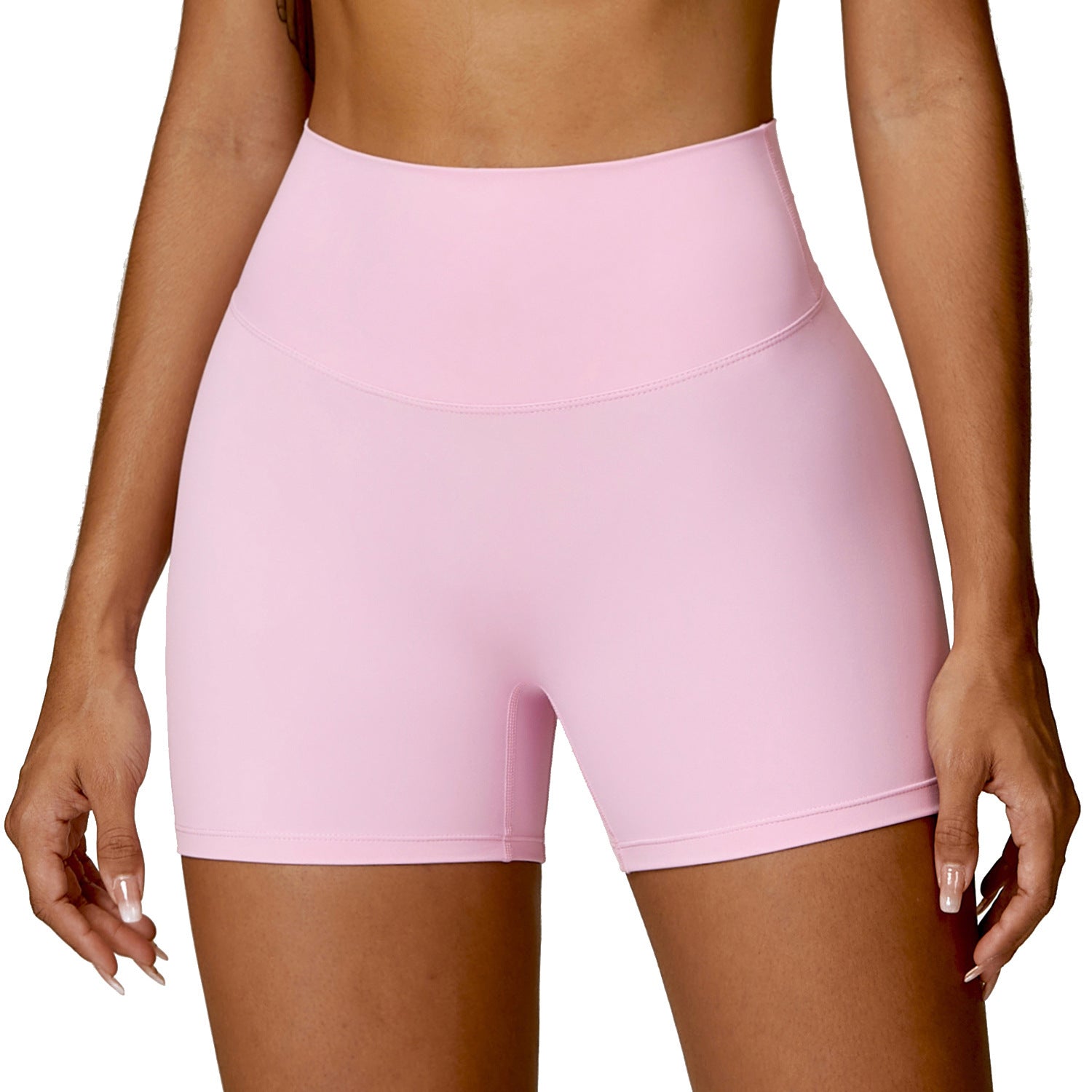 High Waist Yoga Shorts Belly Contracting Peach Hip Lifting Sport Shorts