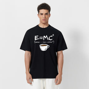 EnergyMilk Coffee Printing Men Tshirt Casual Breathable Tsh