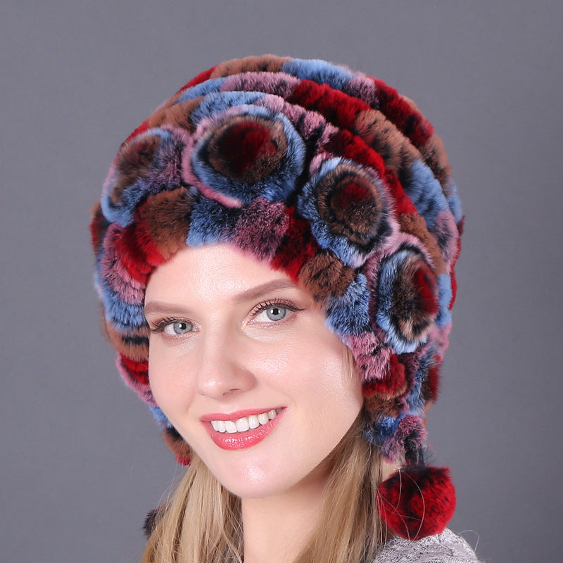 Warm And Thick Earmuffs Knitted Woolen Hats