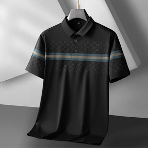 Business Men's Polo Shirt Breathable Printed T-shirt