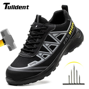 Work Safety Shoes Men Safety Boots Anti-smash Anti-puncture